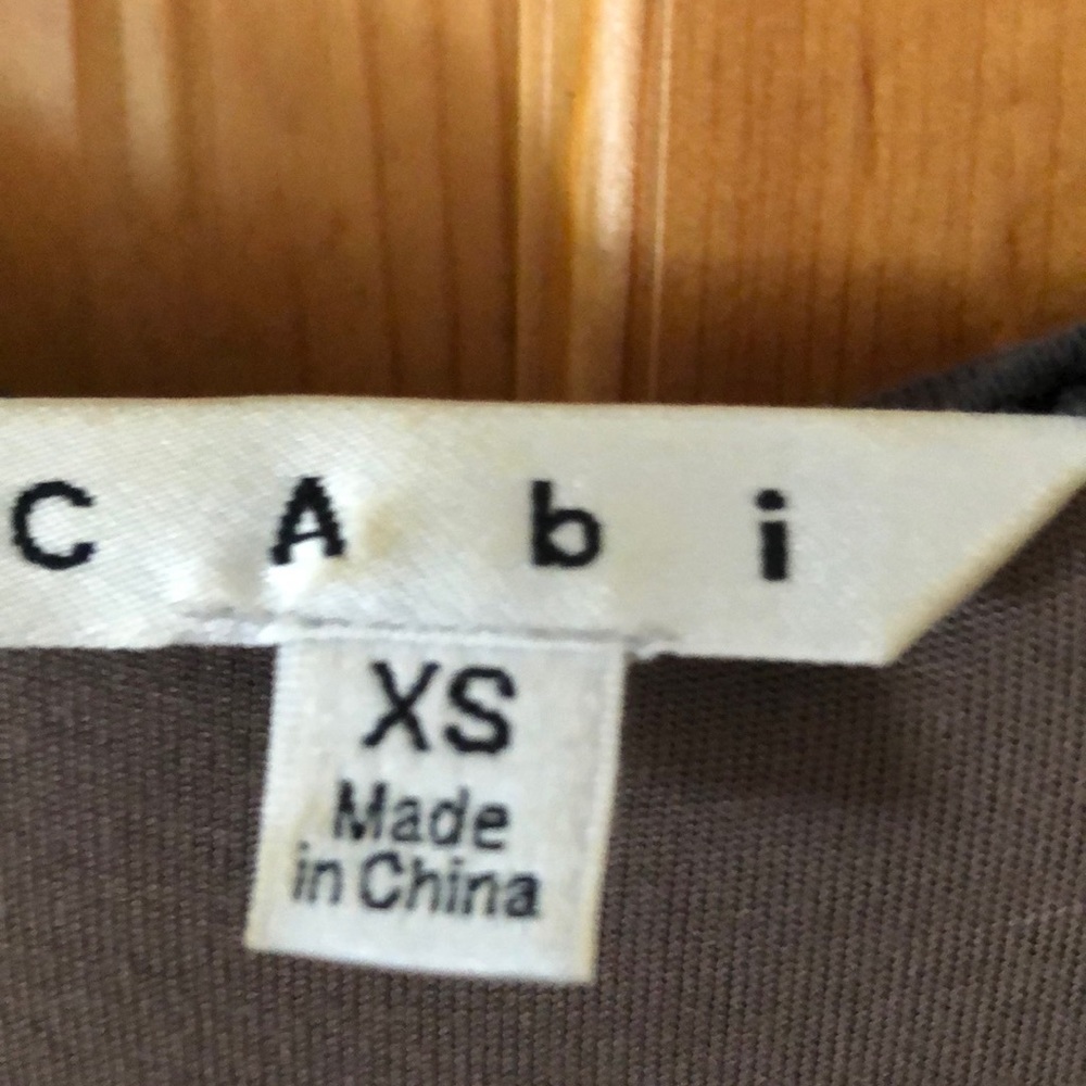 Cabi #586 Gray Ruched Tunic Tank Top Sz Xs View 3